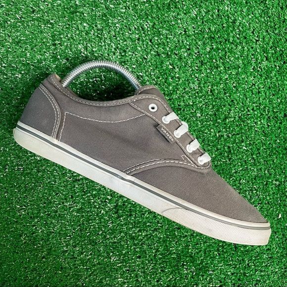 Vans Basic Lace Up Gray Sneakers Women’s Size 9 - Picture 1 of 7